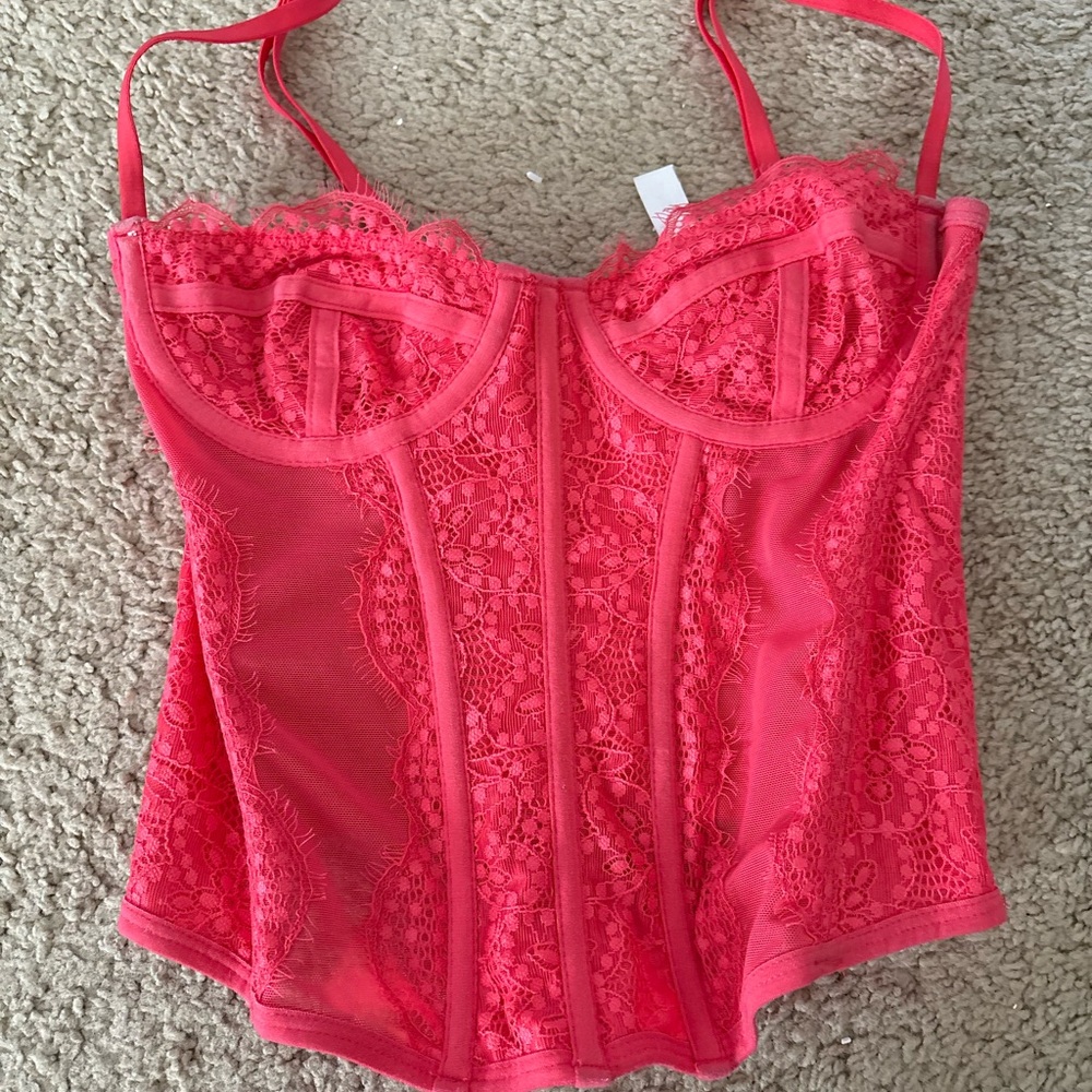 Pink Lace Corset